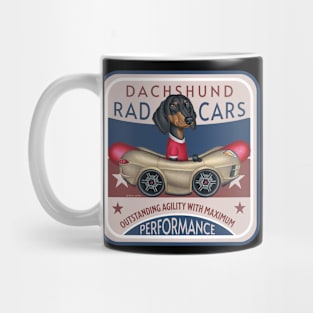 Dachshund Rad Cars Mug